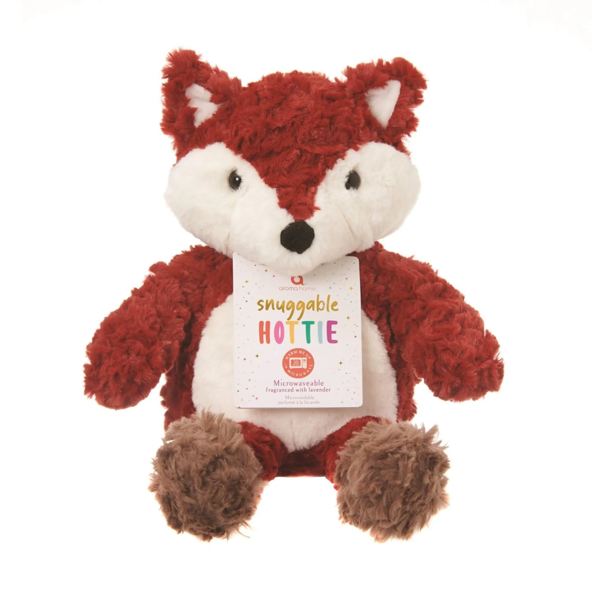 Red Fox Snuggable Hottie Heatable Animal Toy with Microwavable Pouch