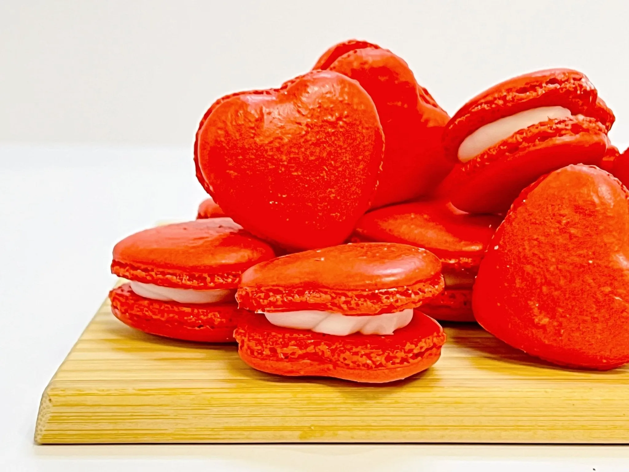 Red Heart French Macarons | Ideal for Valentine's Day gifts, birthdays, weddings, anniversaries and more