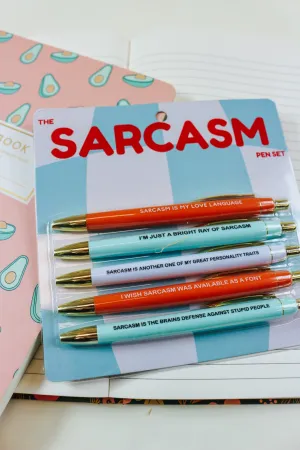 Sarcasm 5 Pack Pen Set