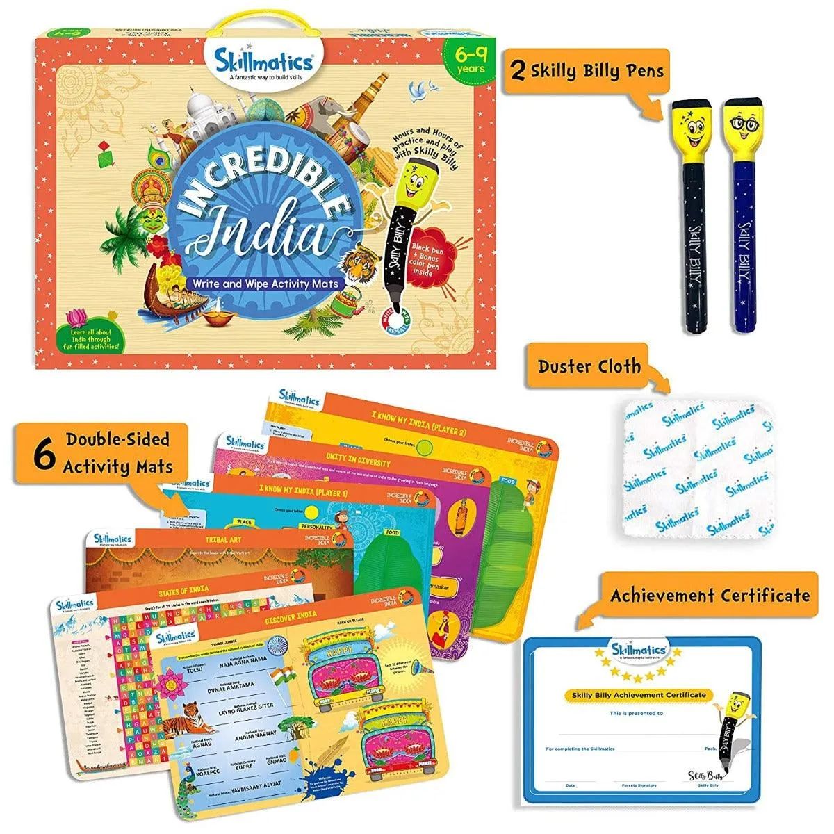 Skillmatics Educational Game : Incredible India Gifts & Learning Tools for Ages 6-9 Years