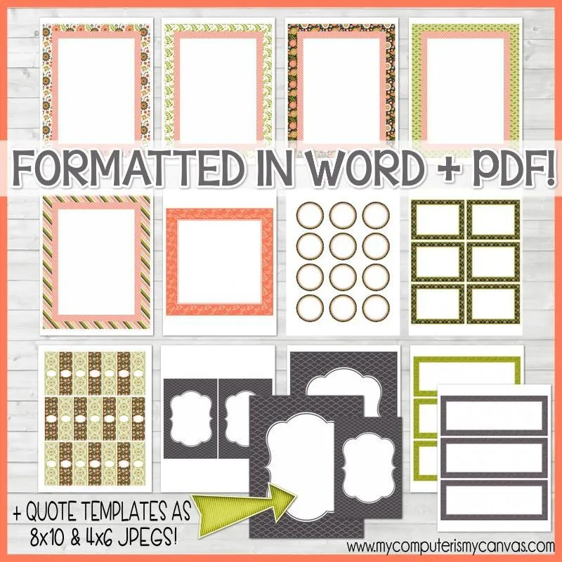 Sunday Lesson Kit #12 {Blank Editable Template} PRINTABLE