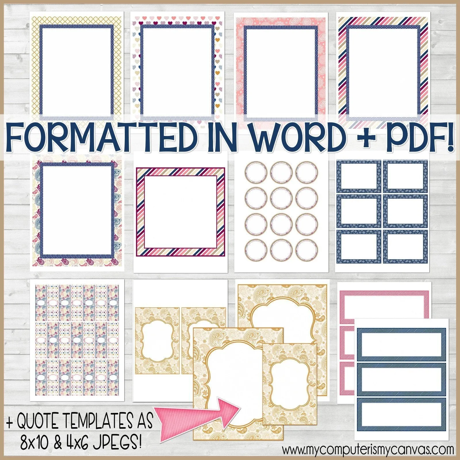 Sunday Lesson Kit #8 {Blank Editable Template} PRINTABLE