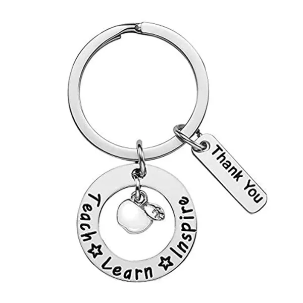 Teach Learn Inspire Keychain