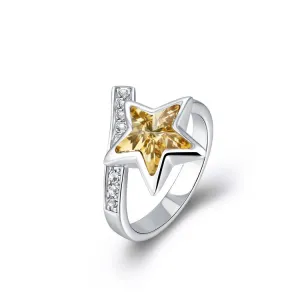 The cetrine star ring