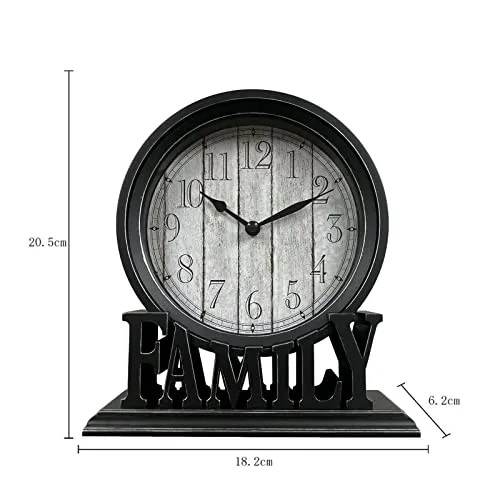 THE STYLE SUTRA Round Table Clock Decorative Silent Quartz Movement for Shelf Kitchen Decors StyleA|Clock for Home|Wall Clock|Clock for Wall