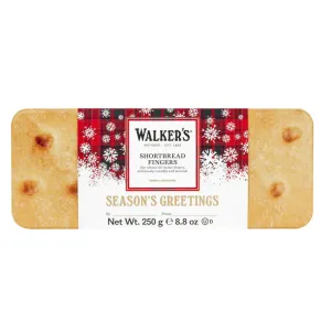 Walker's Festive Shortbread Fingers Biscuit, 250g