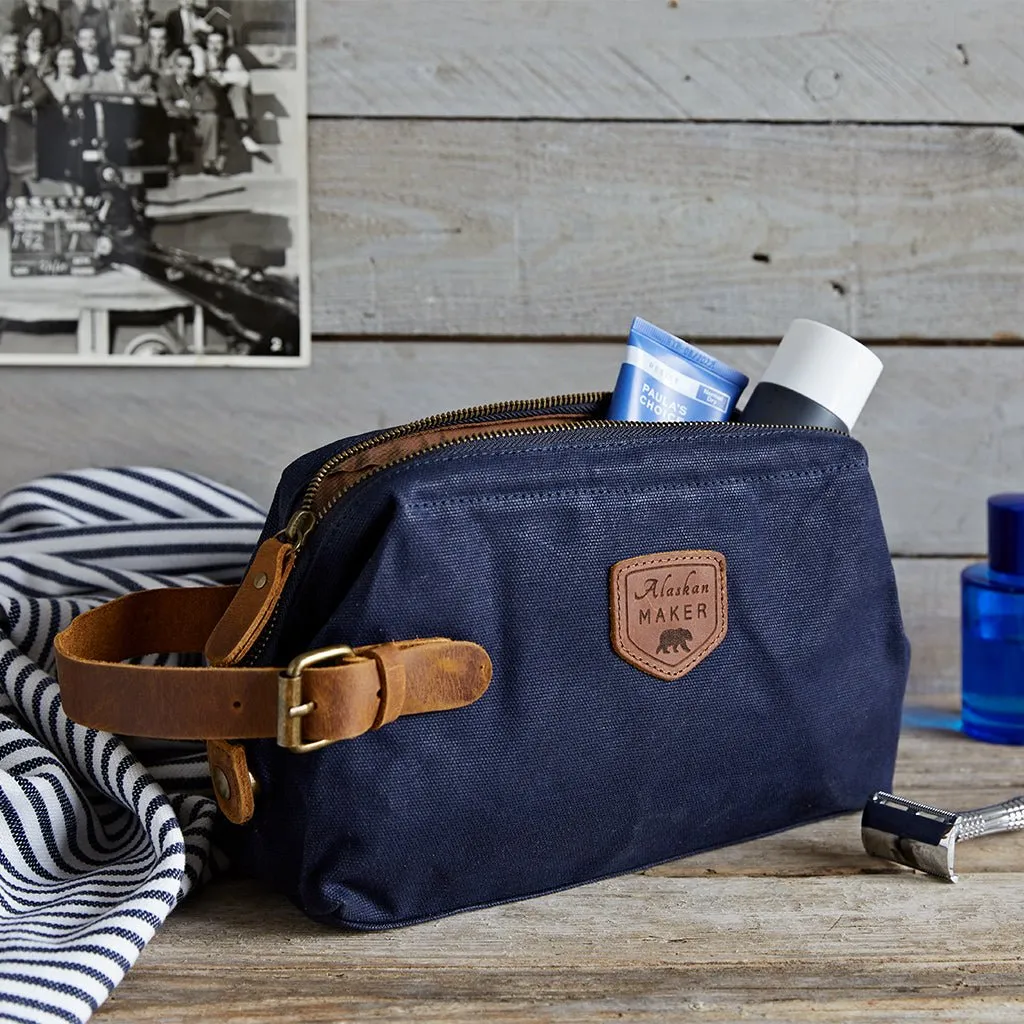 Waxed Canvas Toiletry Bag