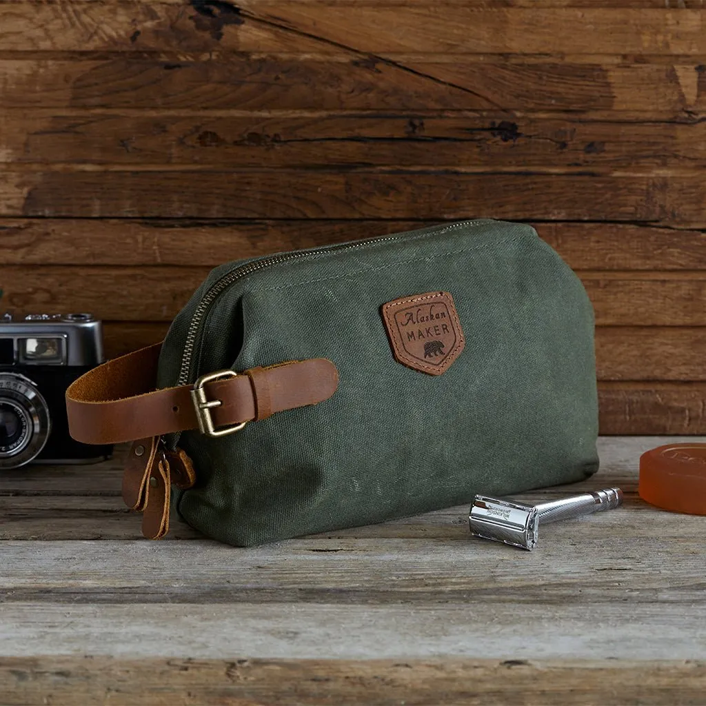 Waxed Canvas Toiletry Bag