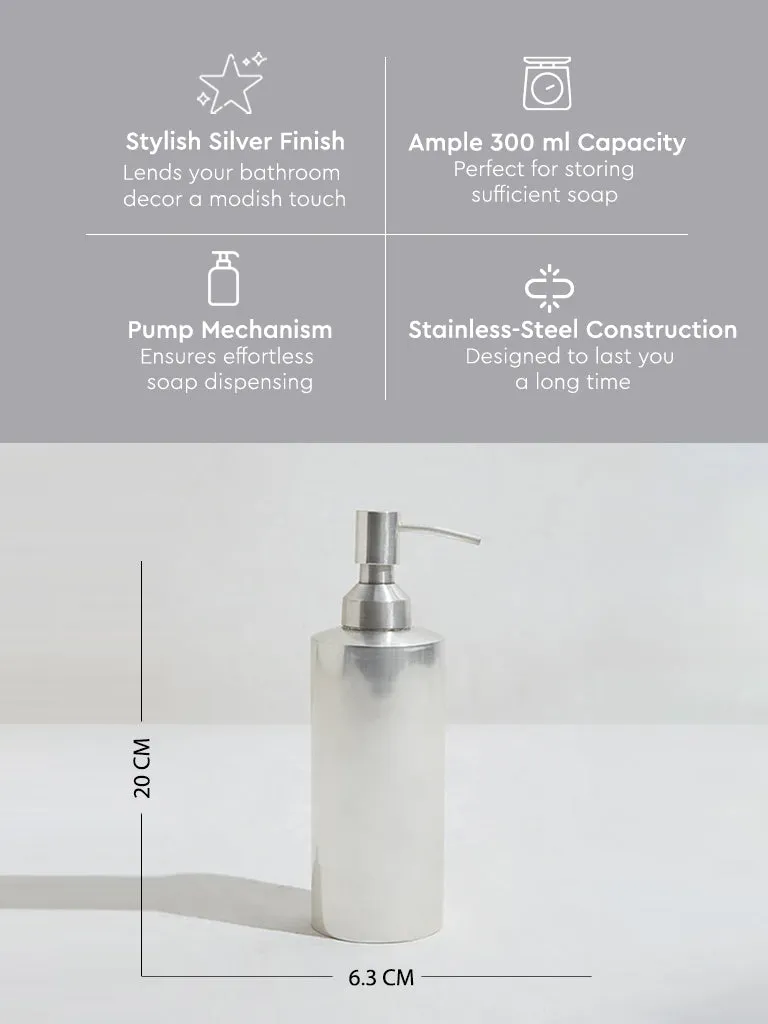 Westside Home Silver Soap Dispenser