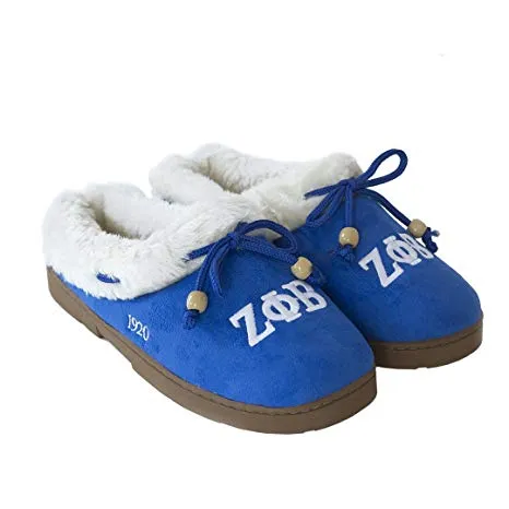 Zeta Phi Beta Sorority Cozy Slipper XX-Large 11-12