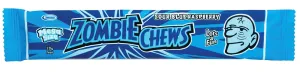 Zombie Chews Sour Blue Raspberry Candy 0.9oz (BEST BY: JUN 2024)