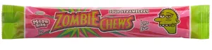 Zombie Chews Sour Strawberry Candy 0.9oz (BEST BY: JUN 2024)